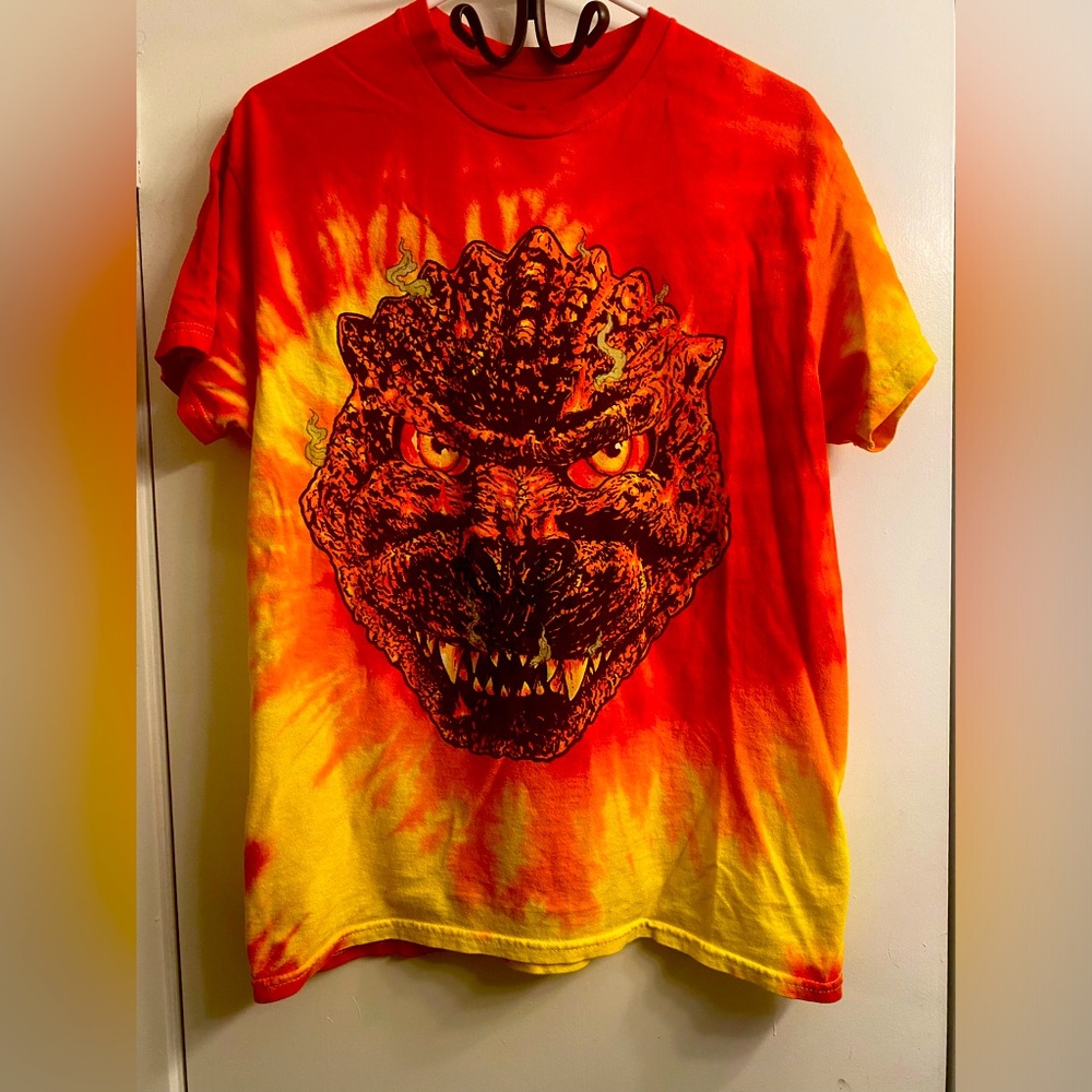 Awesome Godzilla tie-dye Godzilla t shirt